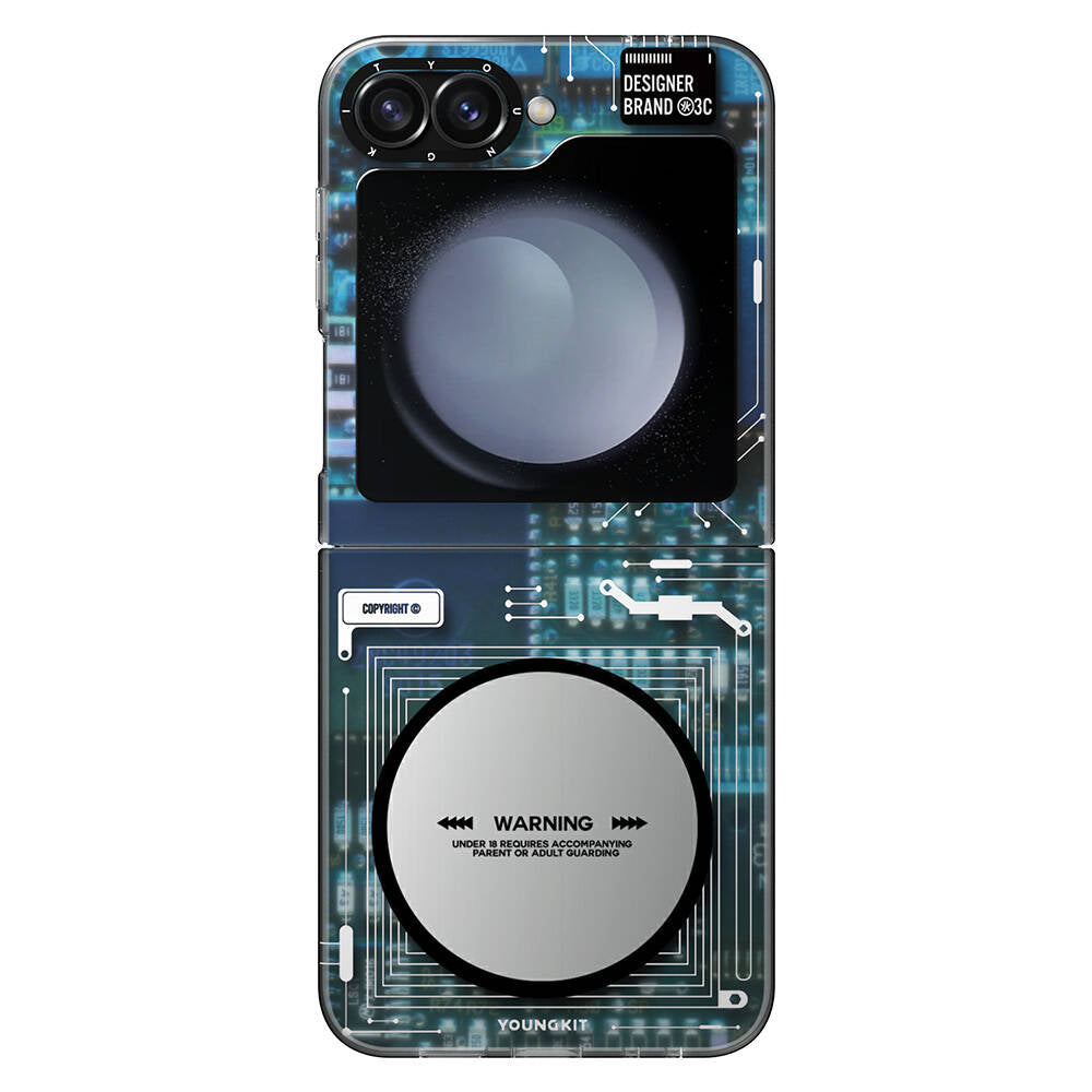 Youngkit Tegnology Serisi Galaxy Z Flip 6 Kılıf Magsafe Şarj Özellikli Telefon Kılıfı - 1 Youngkit Tegnology Serisi Galaxy Z Flip 6 Kılıf Magsafe Şarj Özellikli Telefon Kılıfı - 1